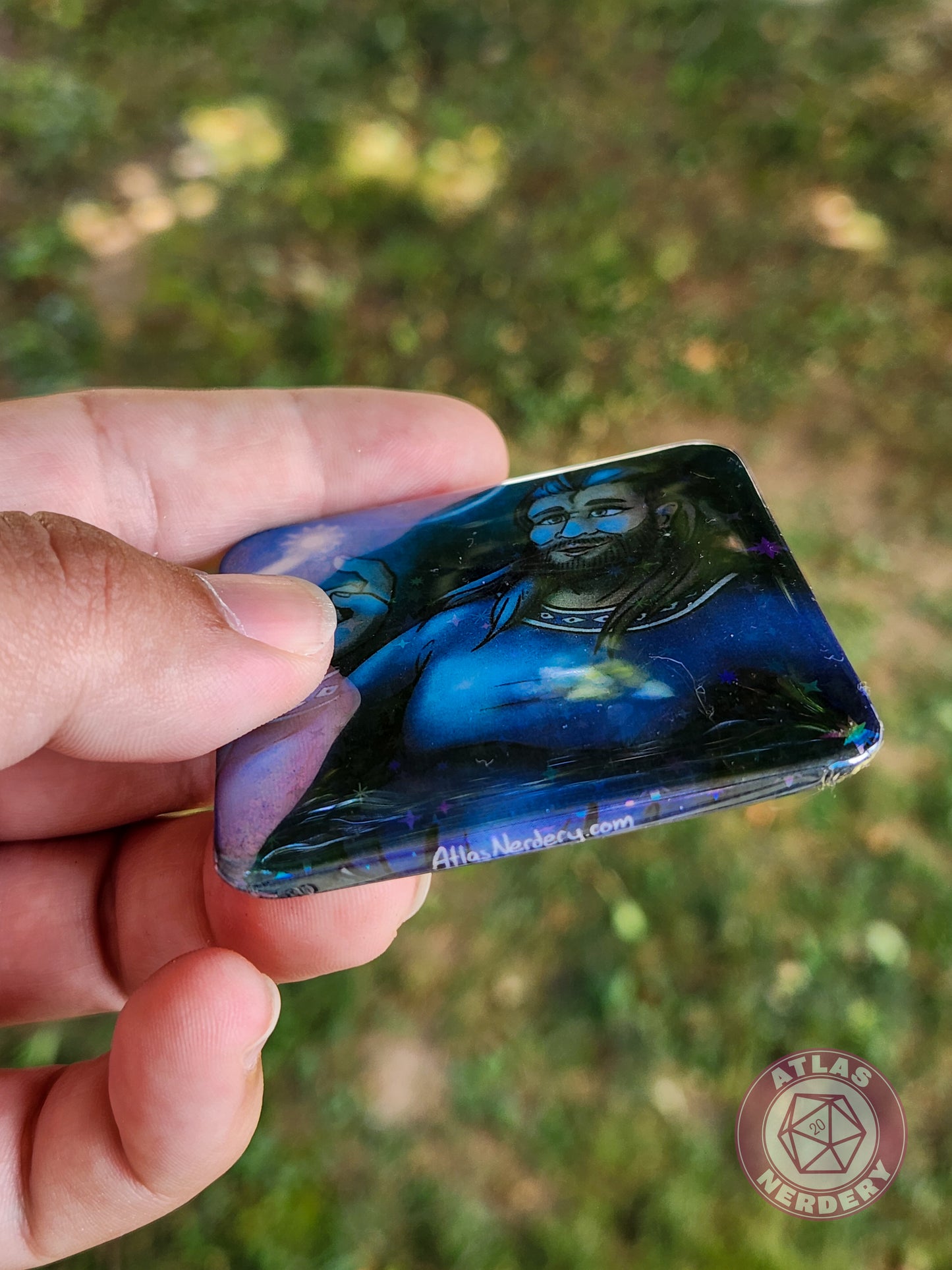 Wizard Wife - 2.25” x 2.25” Square Holo Pinback Button