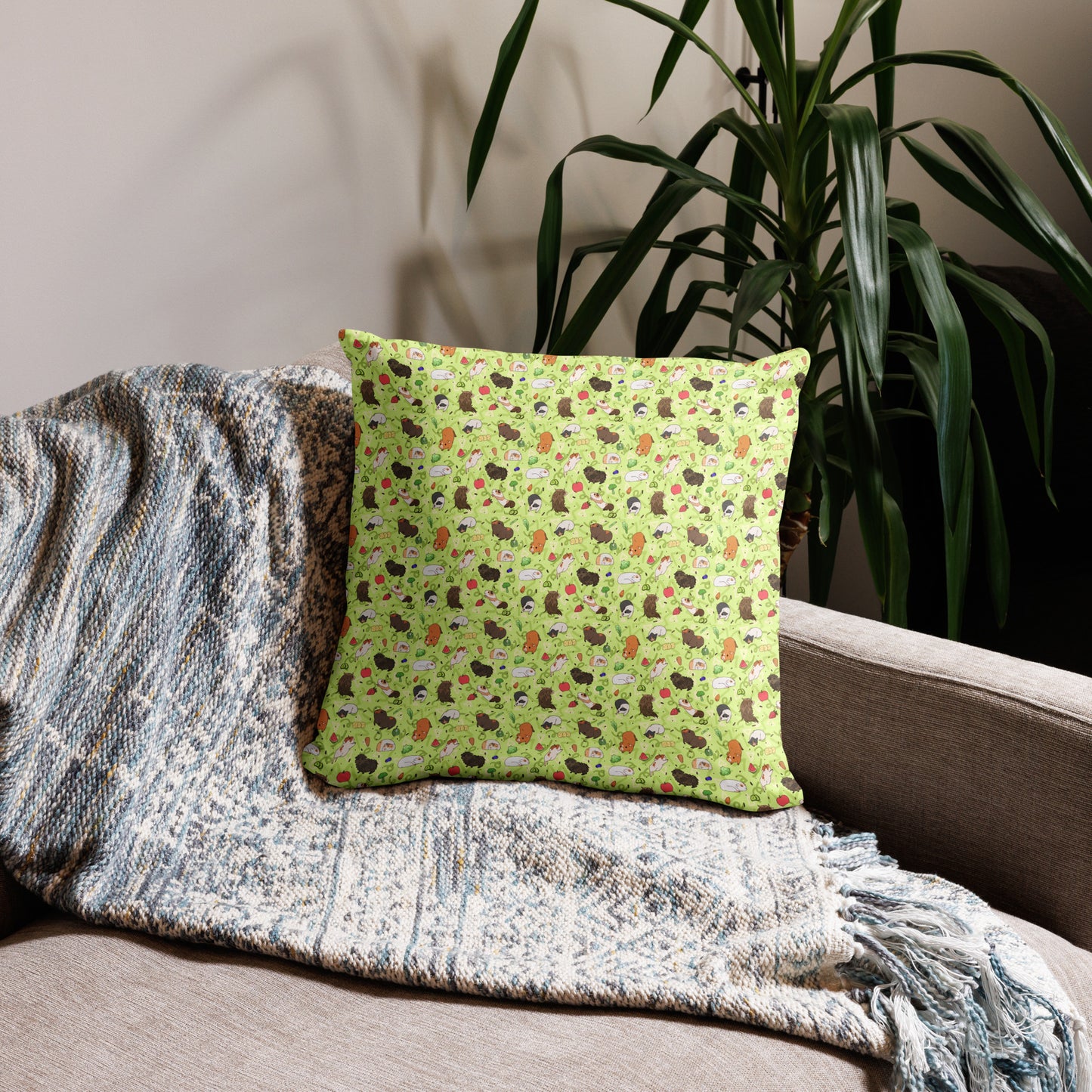 Guinea Pig Pattern Pillow