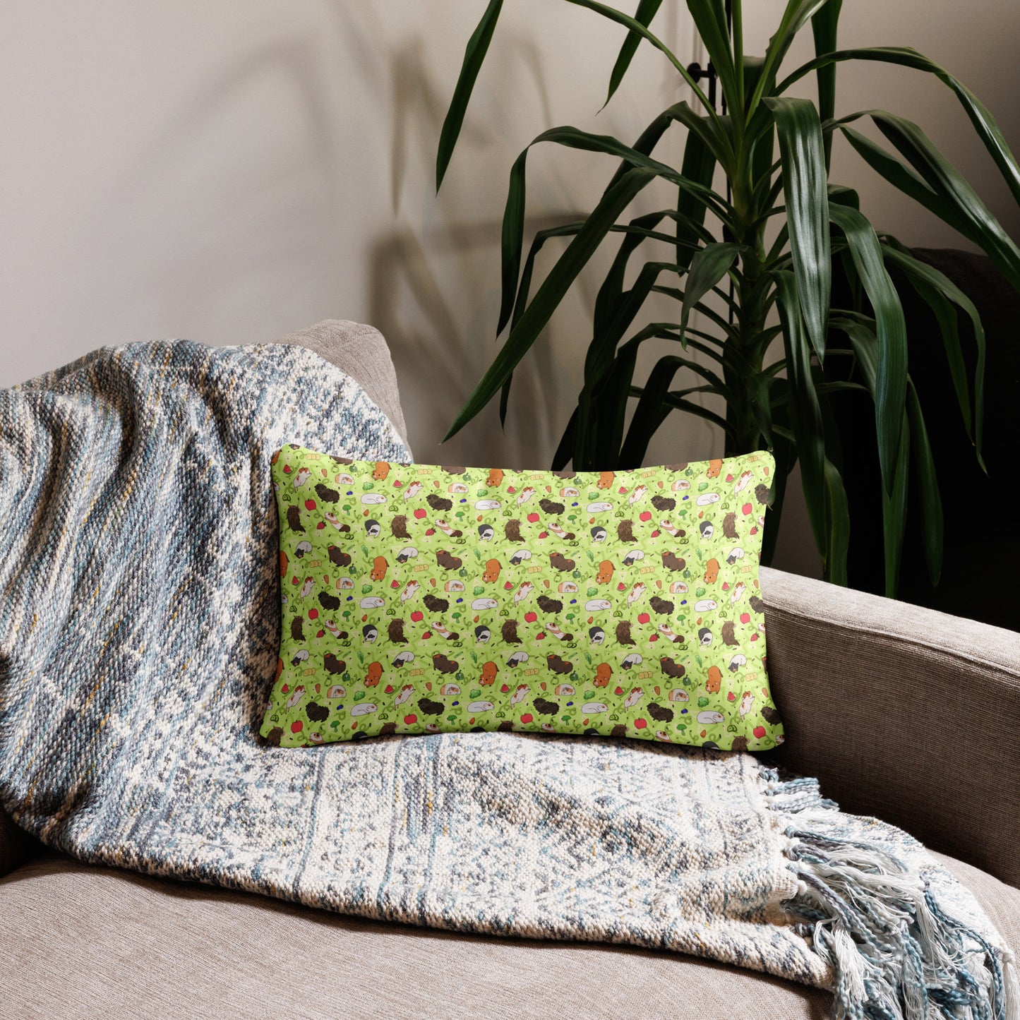 Guinea Pig Pattern Pillow
