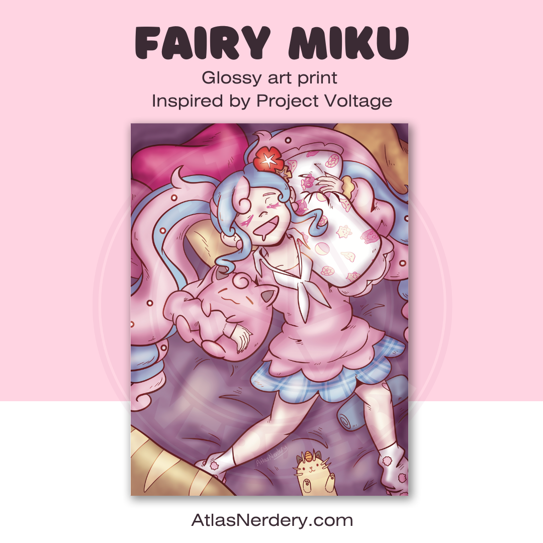 Fairy Miku - 8x10in Glossy Art Print