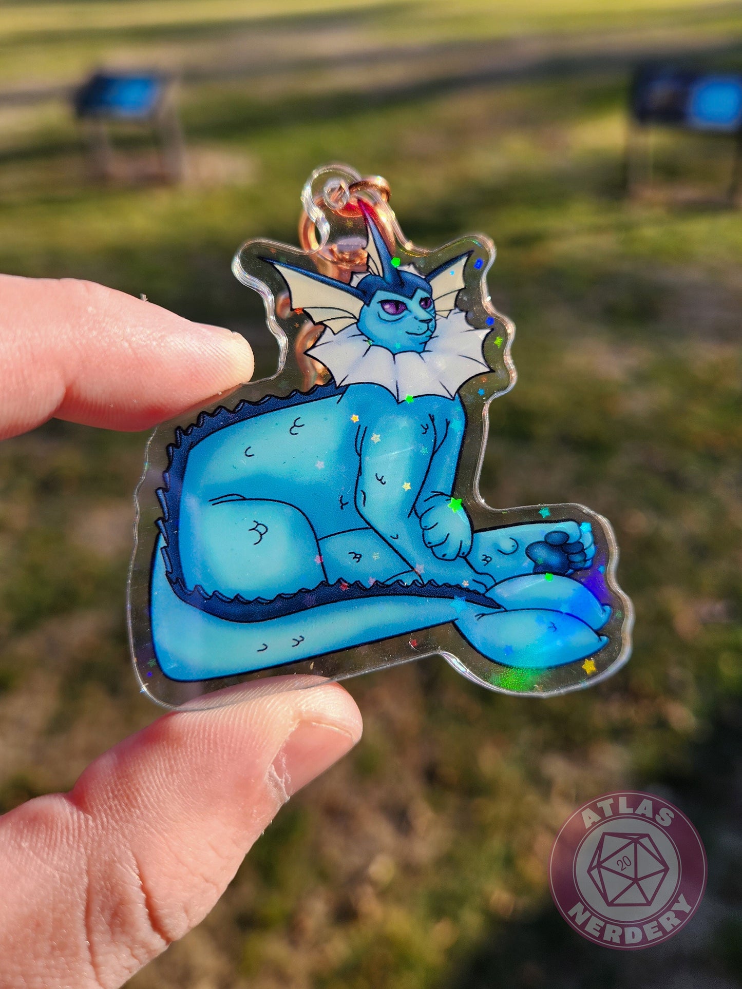 Watery Evolution Kitty #134 Acrylic Charm - 2.5" Double Sided Holographic Acrylic Keychain