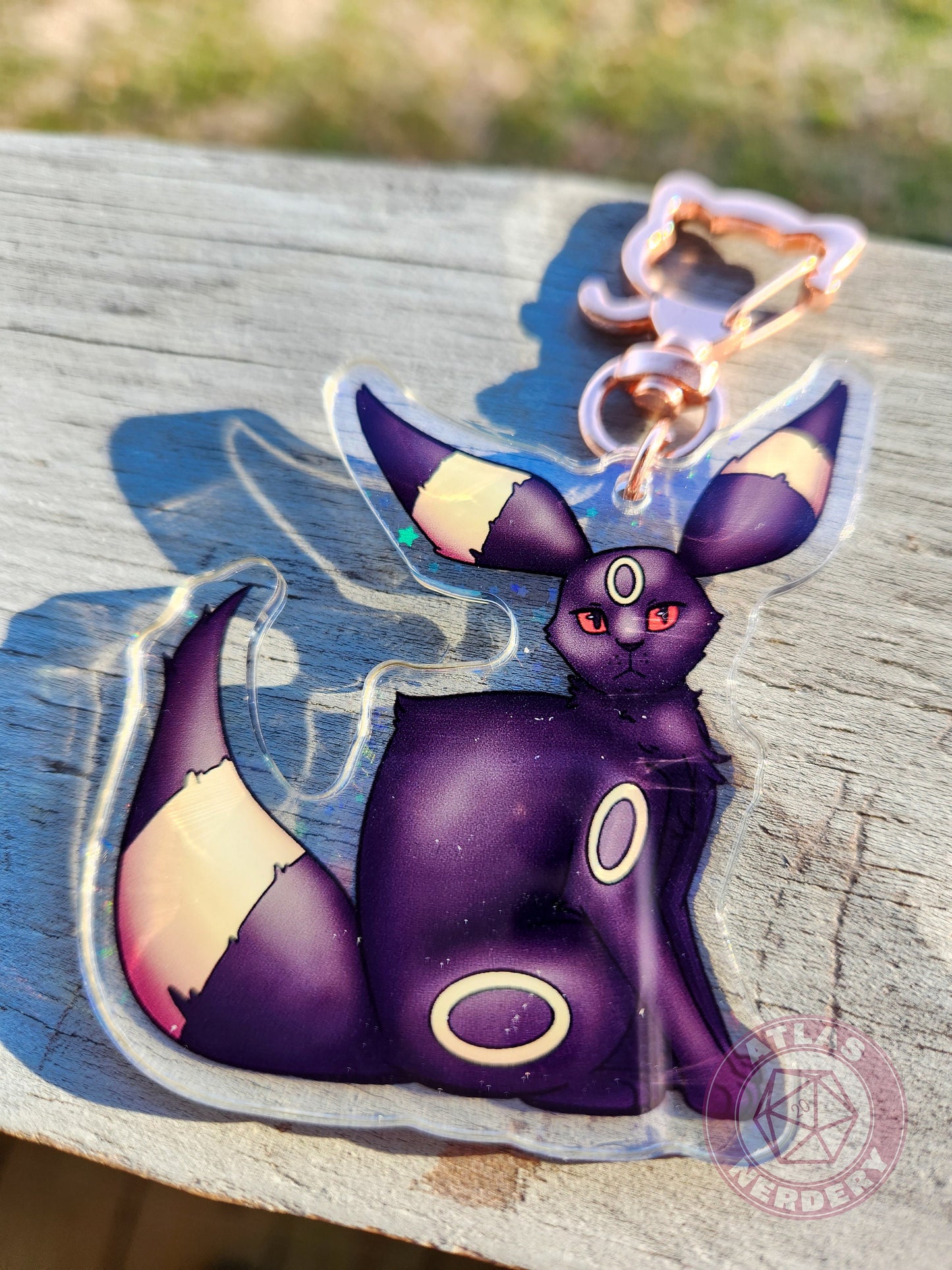 Midnight Evolution Kitty #197 Acrylic Charm - 2.5" Double Sided Holographic Acrylic Keychain