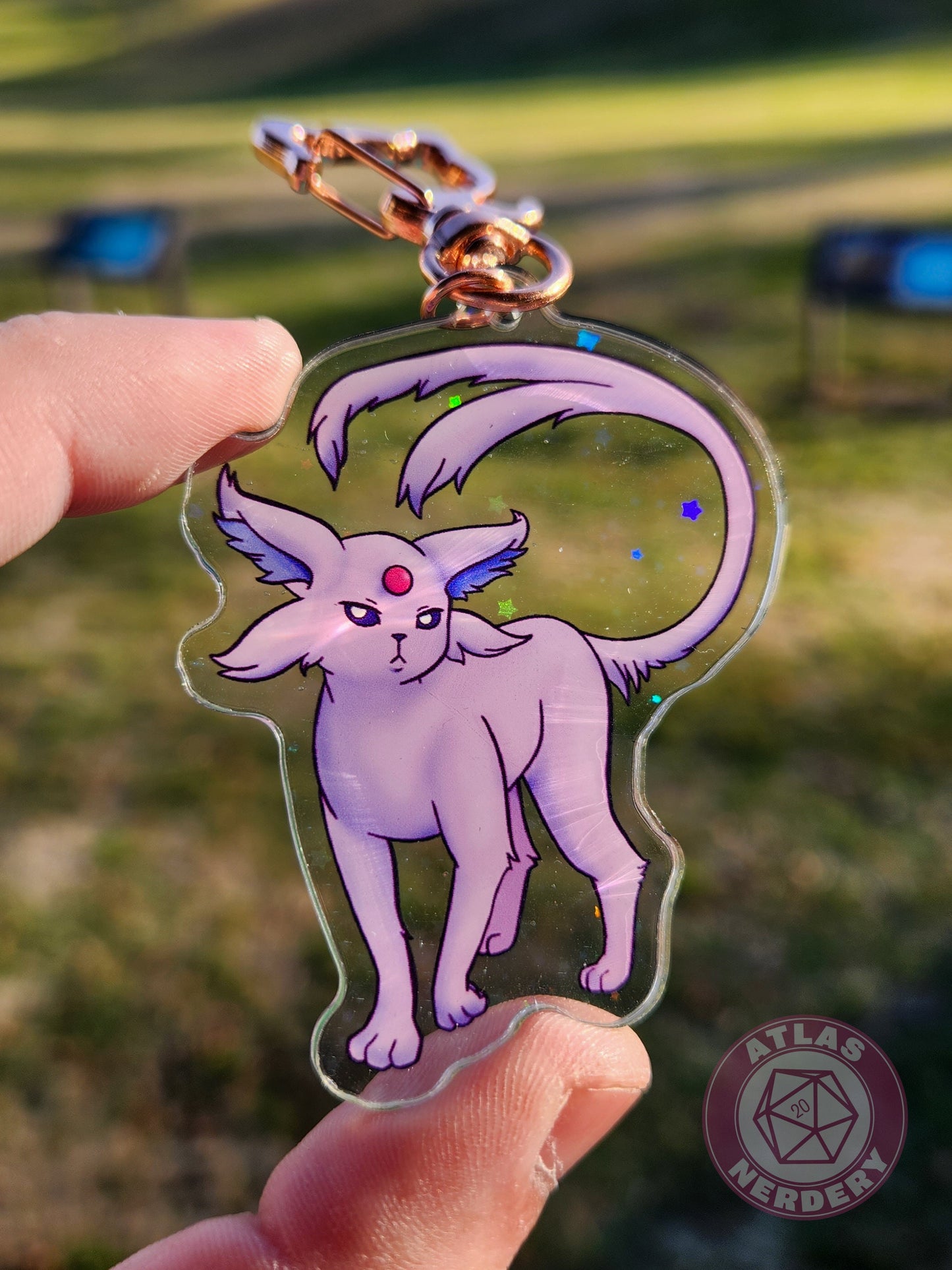 Psychic Evolution Kitty #196 Acrylic Charm - 2.5" Double Sided Holographic Acrylic Keychain