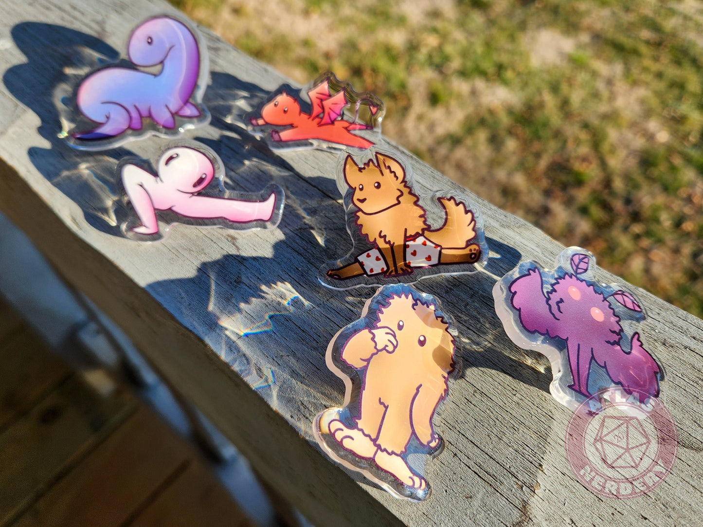 Fresno Nightcrawler Cryptid Cutie - 2" Acrylic Pin with Epoxy Dome Coating