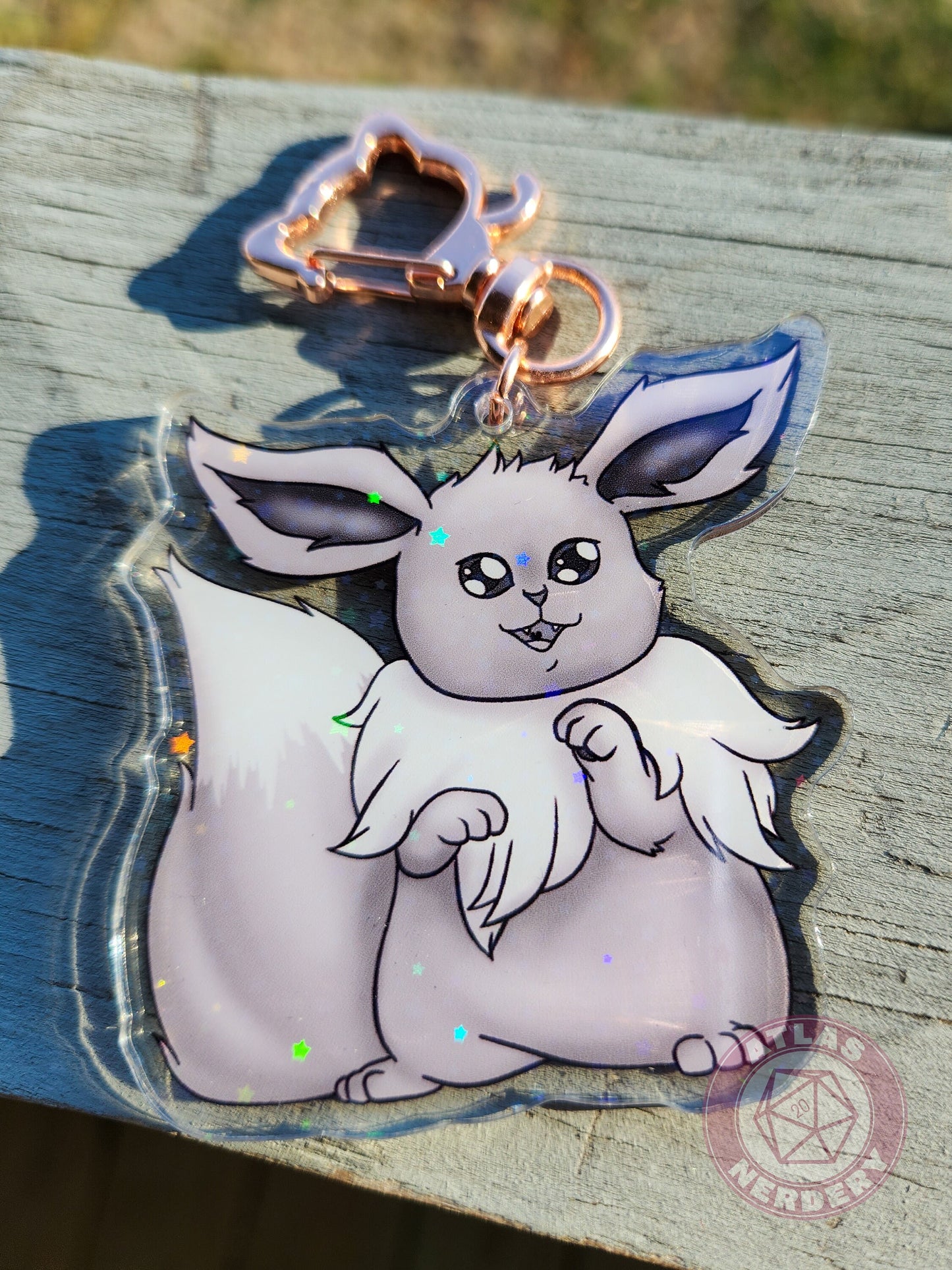 Basic Evolution Kitty #133 Acrylic Charm - 2.5" Double Sided Holographic Acrylic Keychain
