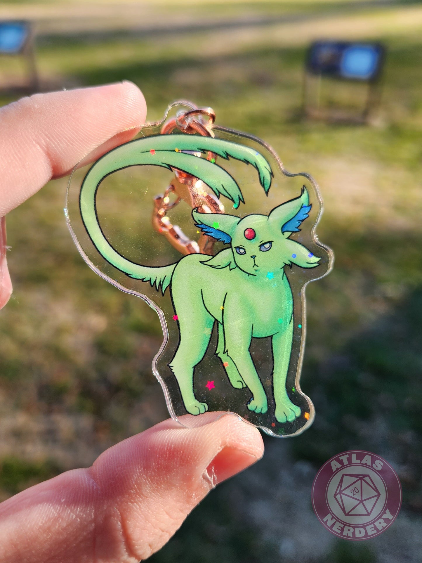 Psychic Evolution Kitty #196 Acrylic Charm - 2.5" Double Sided Holographic Acrylic Keychain