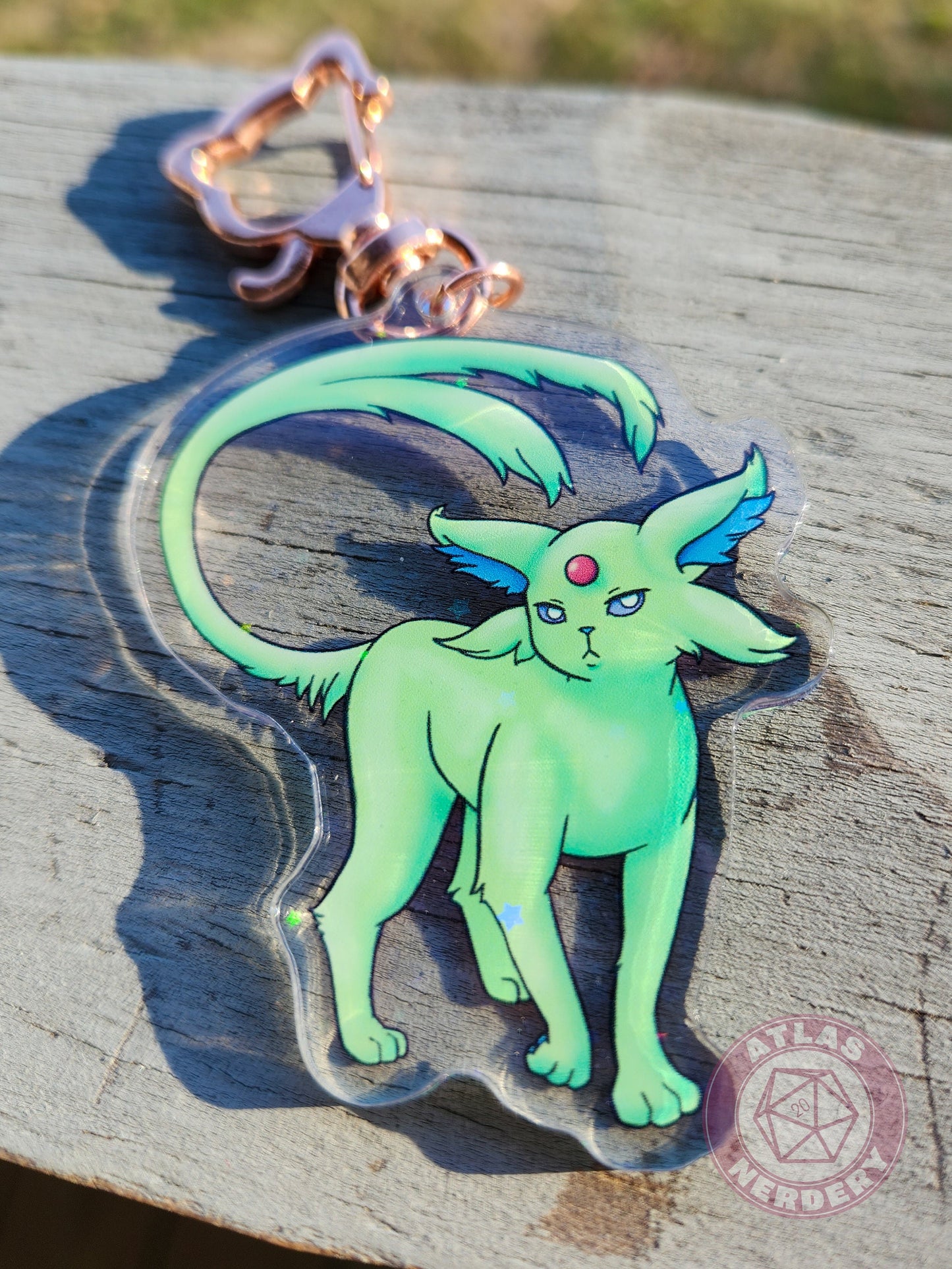 Psychic Evolution Kitty #196 Acrylic Charm - 2.5" Double Sided Holographic Acrylic Keychain