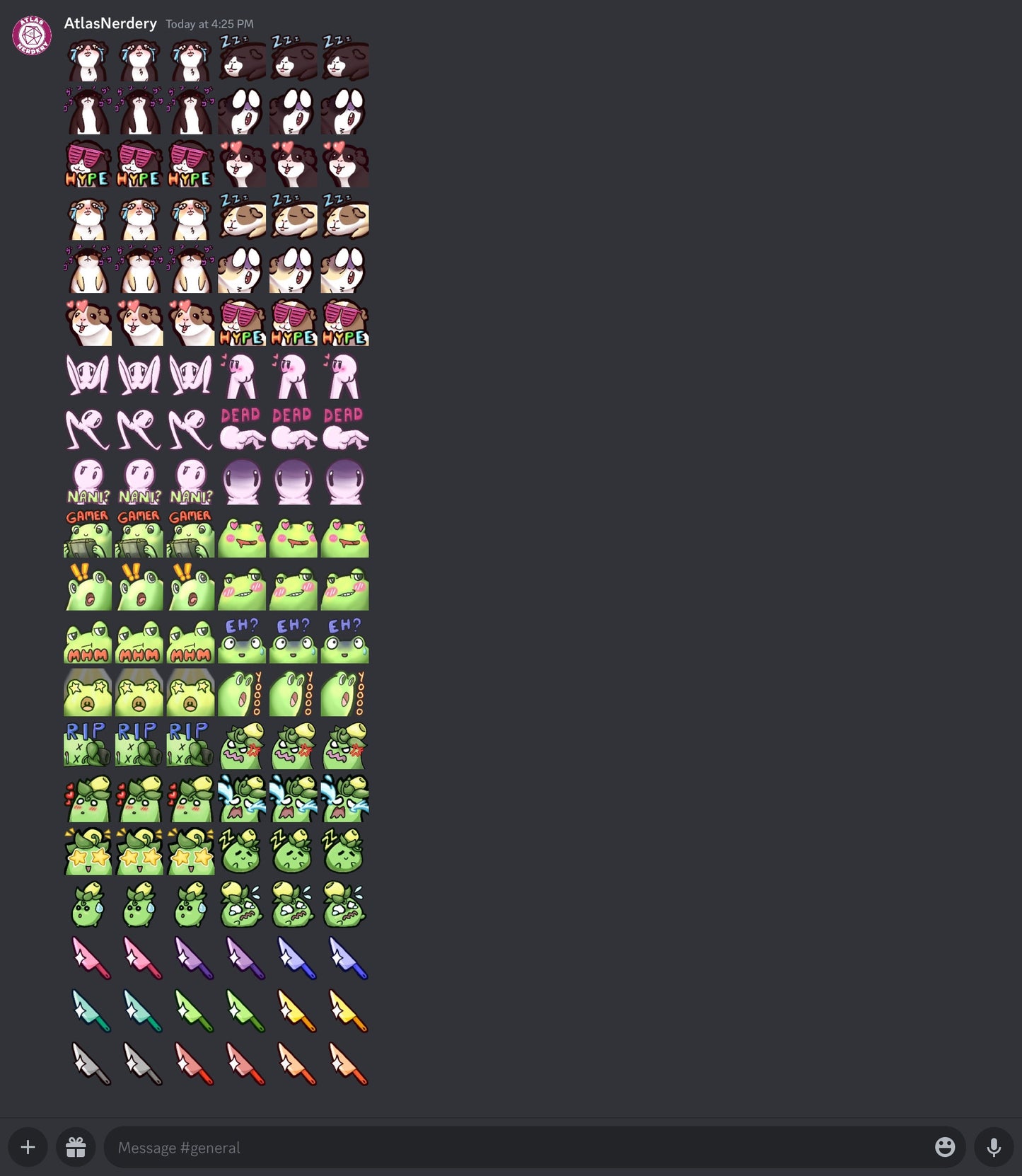 Black and White Guinea Pig Emote 6 Pack - 6 Reaction Emotes for Twitch, Discord, YouTube, Streaming Chat Etc