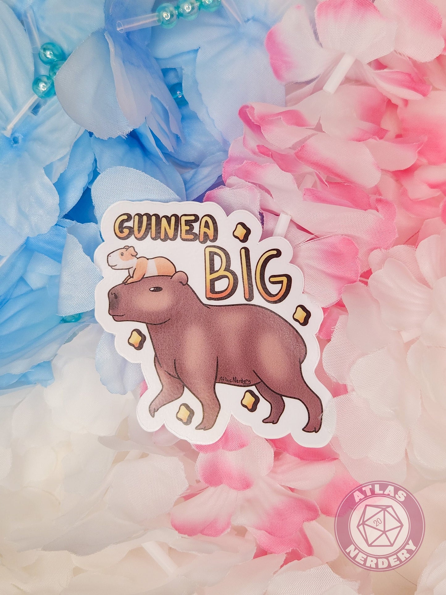 Guinea Big - 3" Waterproof Vinyl Sticker