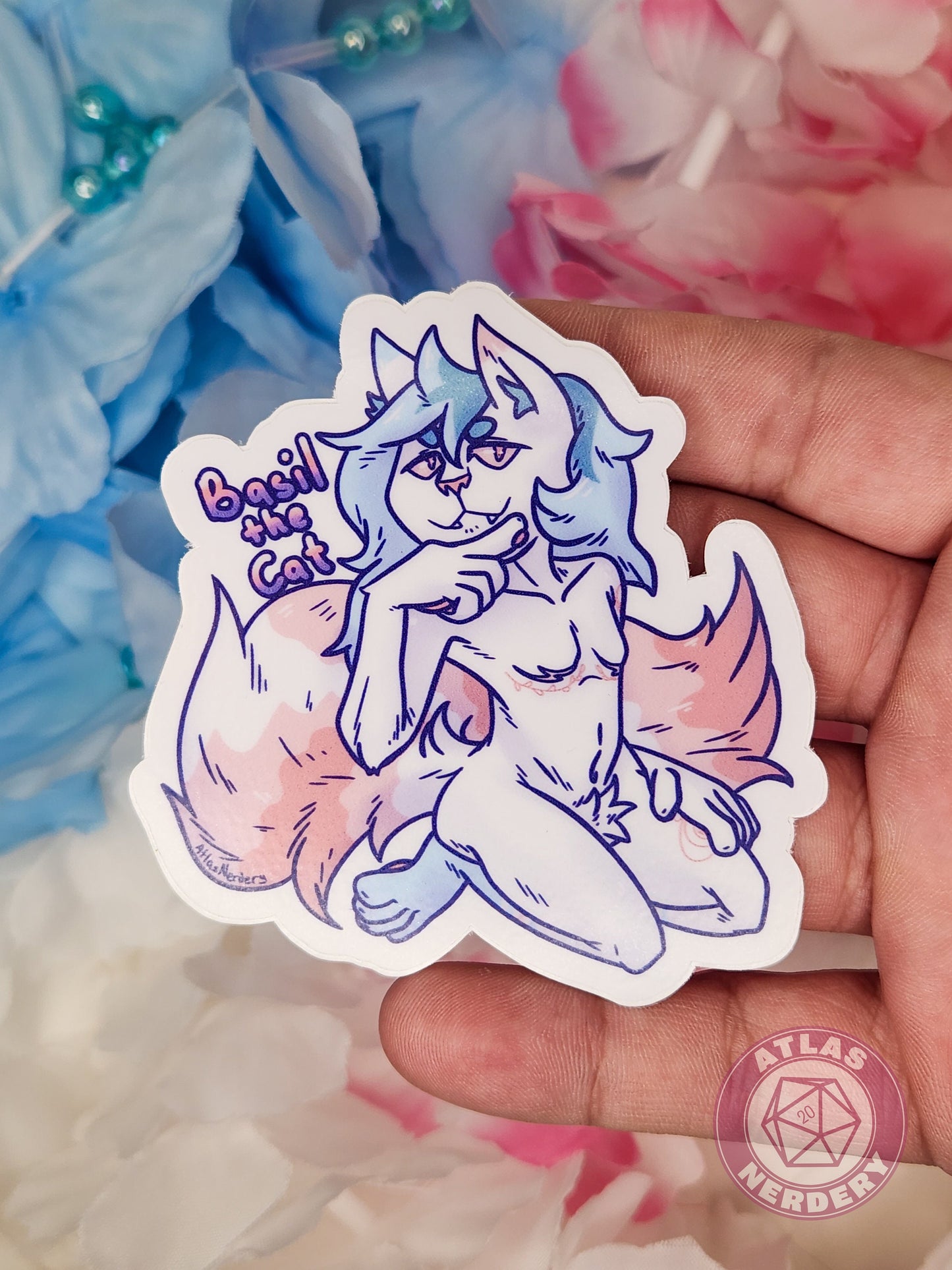 Basil the Cat - 3" Waterproof Vinyl Sticker