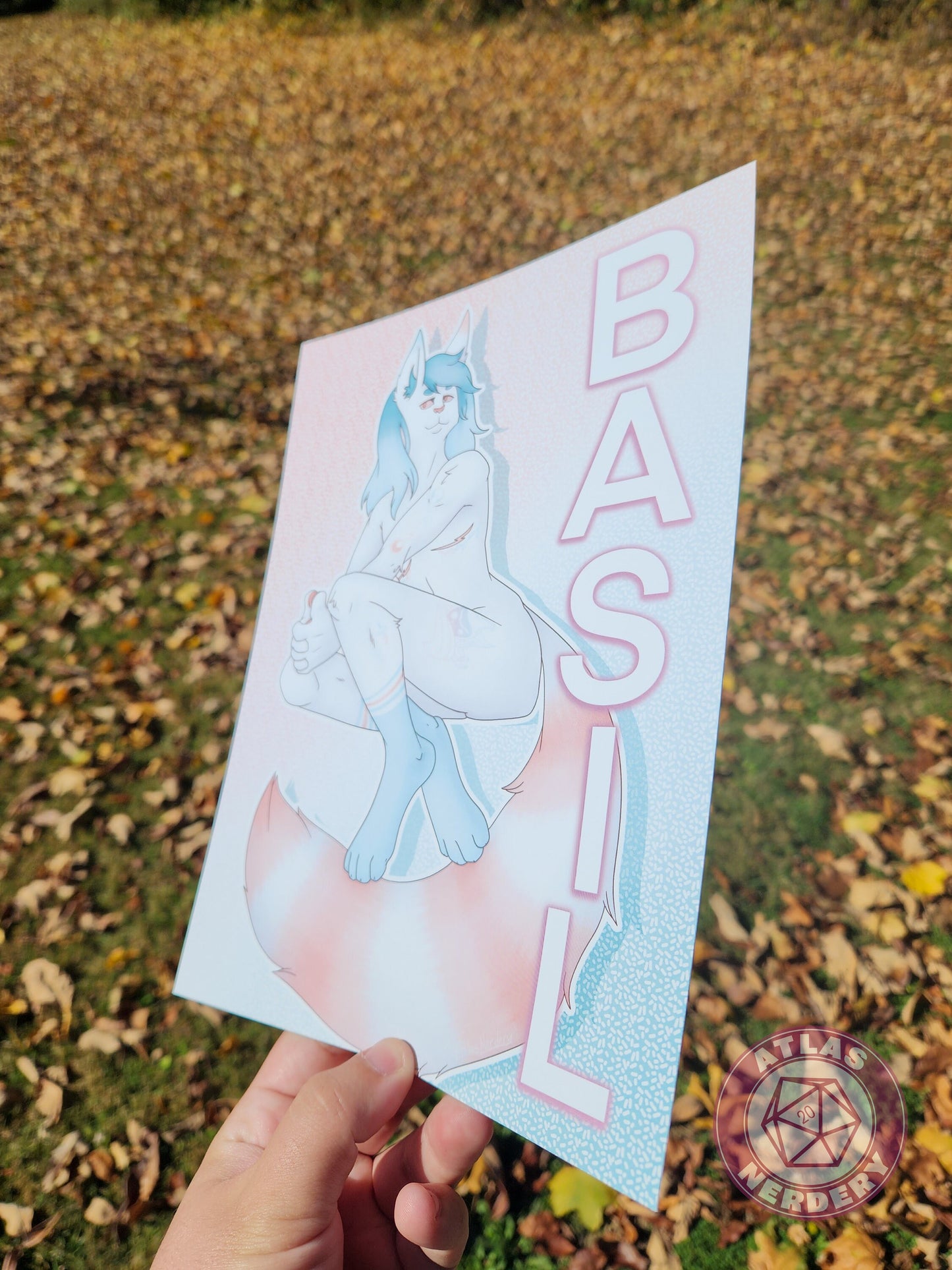 Basil the Cat - 8x10in Glossy Art Print