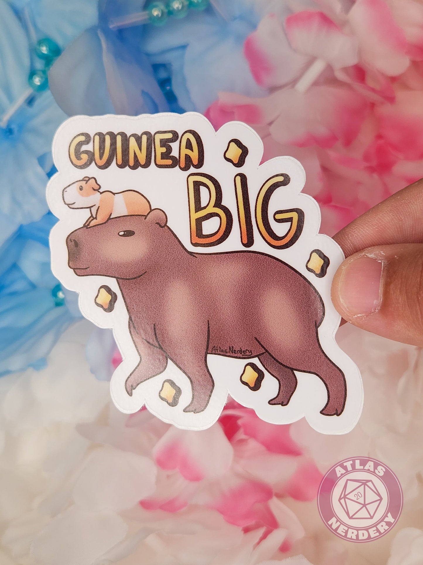Guinea Big - 3" Waterproof Vinyl Sticker