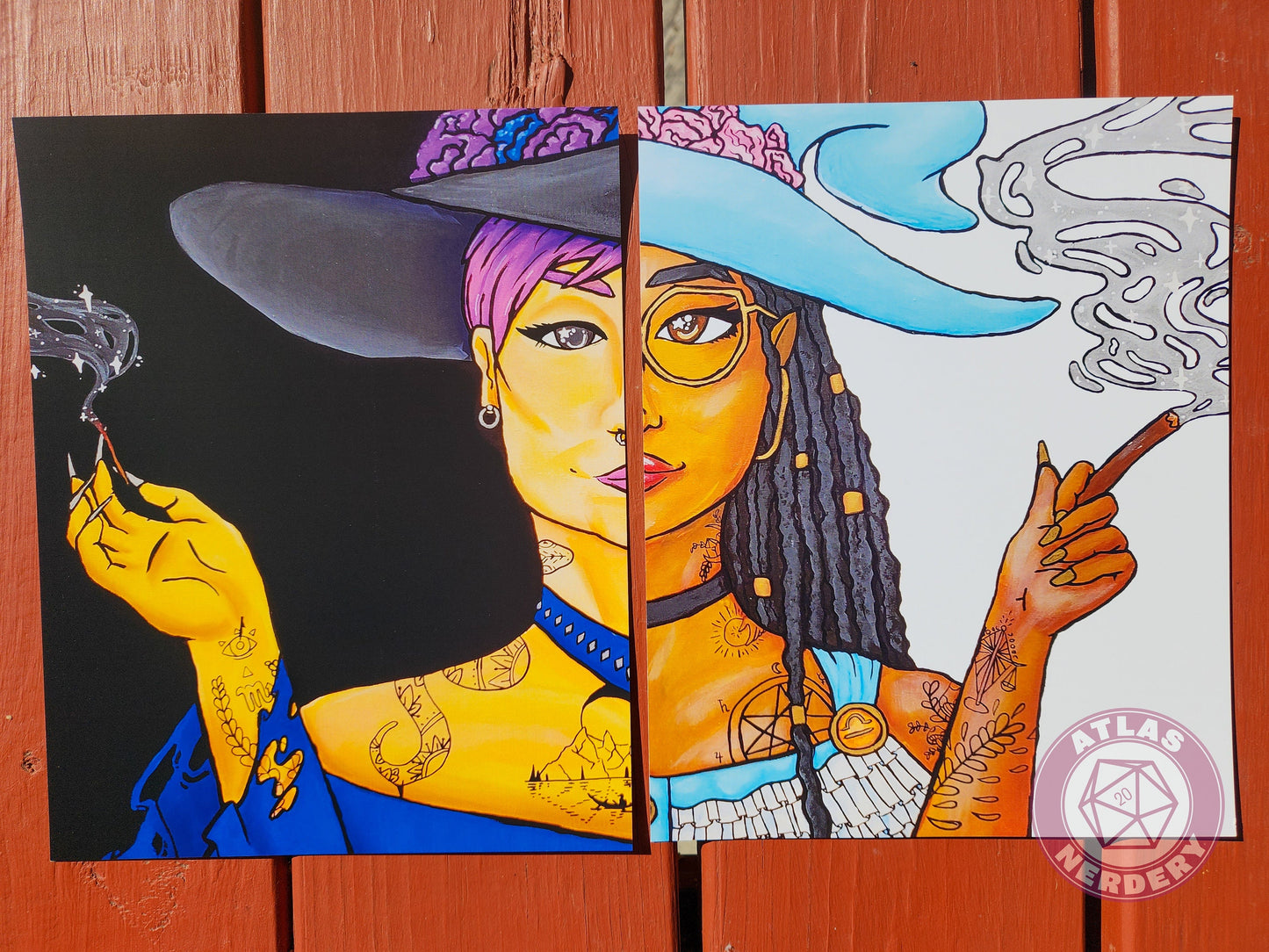 Welcome To The Coven, Night Witch - 8x10in Gloss Art Print