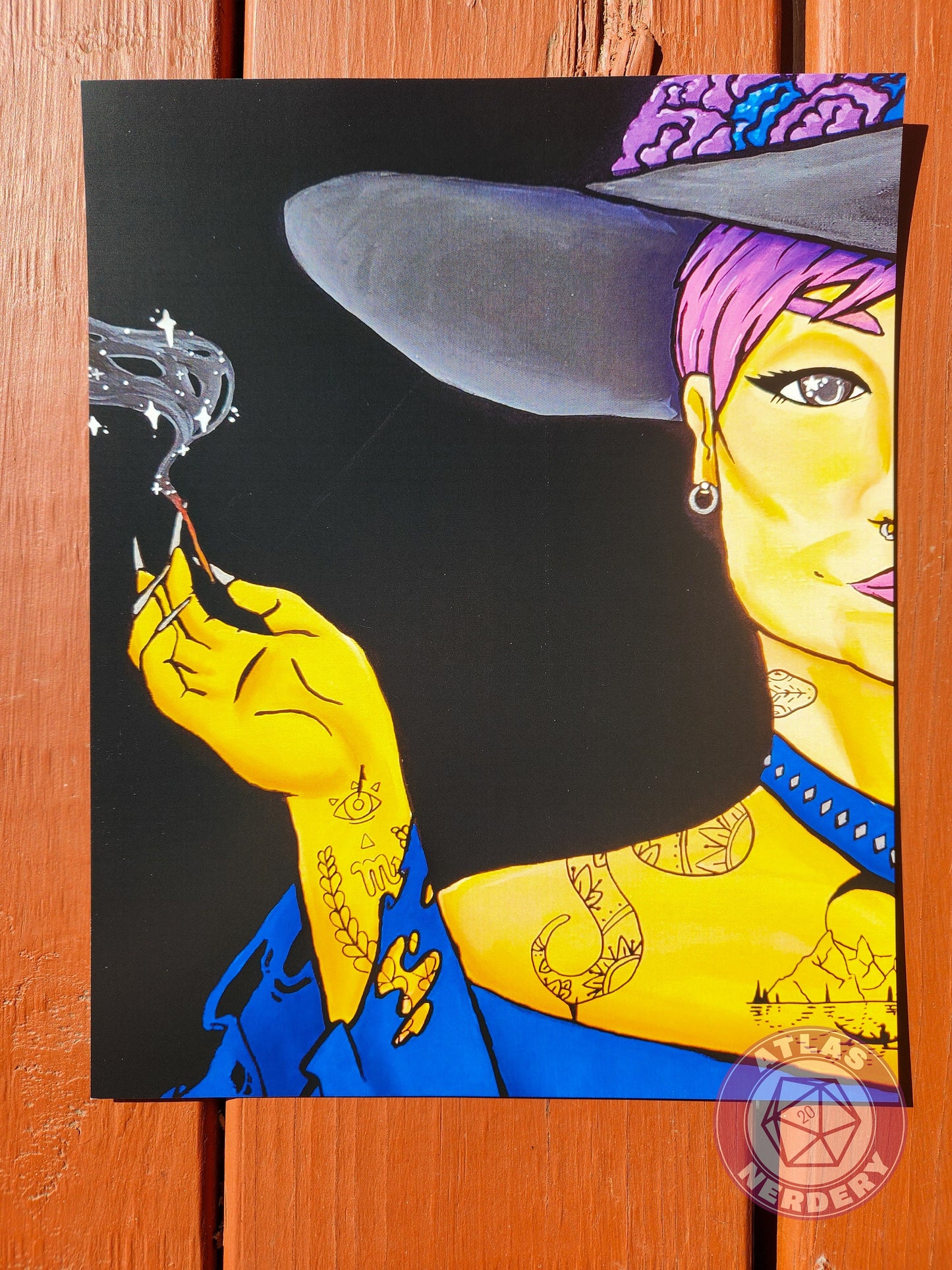 Welcome To The Coven, Night Witch - 8x10in Gloss Art Print