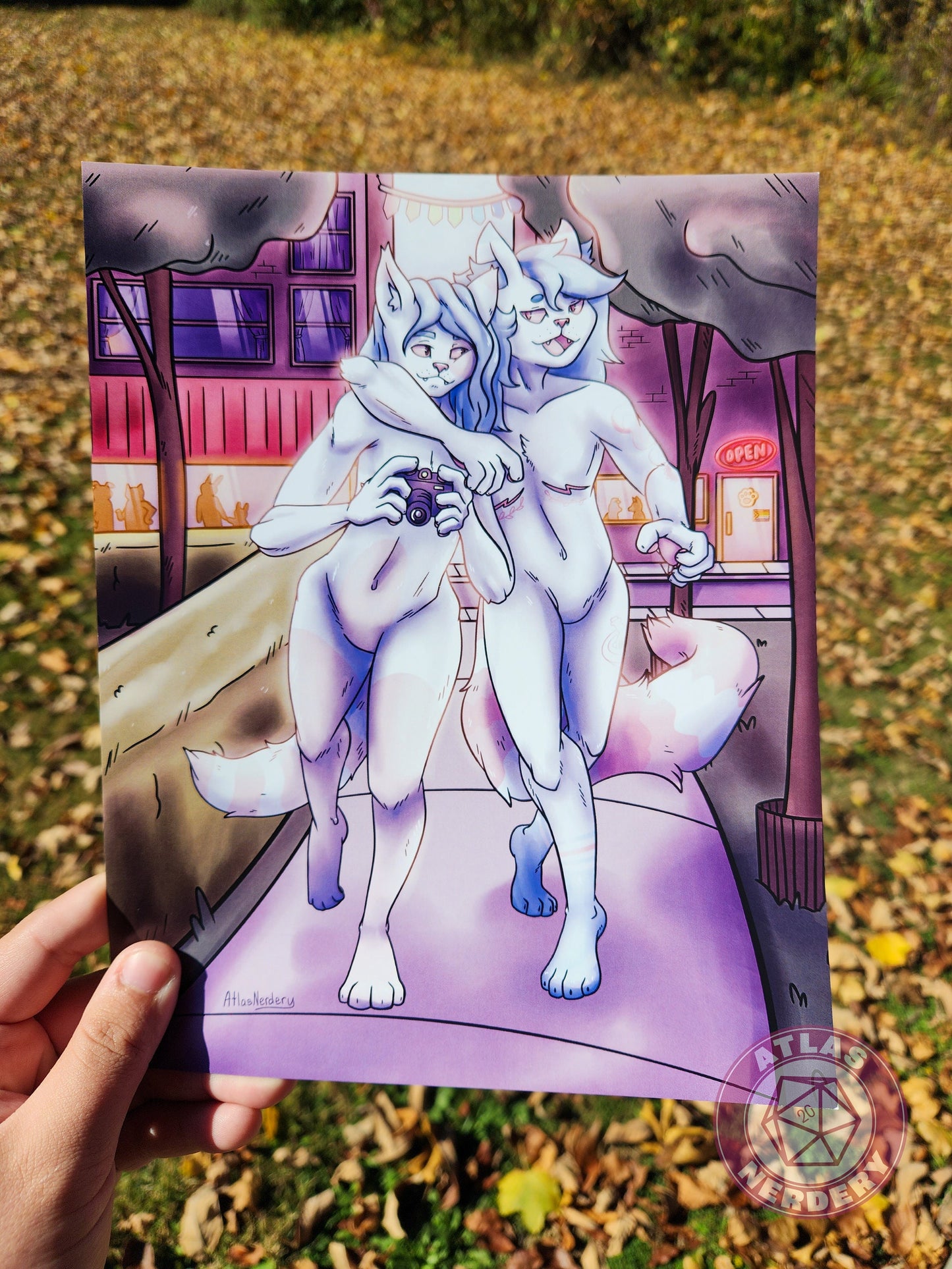 Twins (Nude)- 8x10in Glossy Art Print
