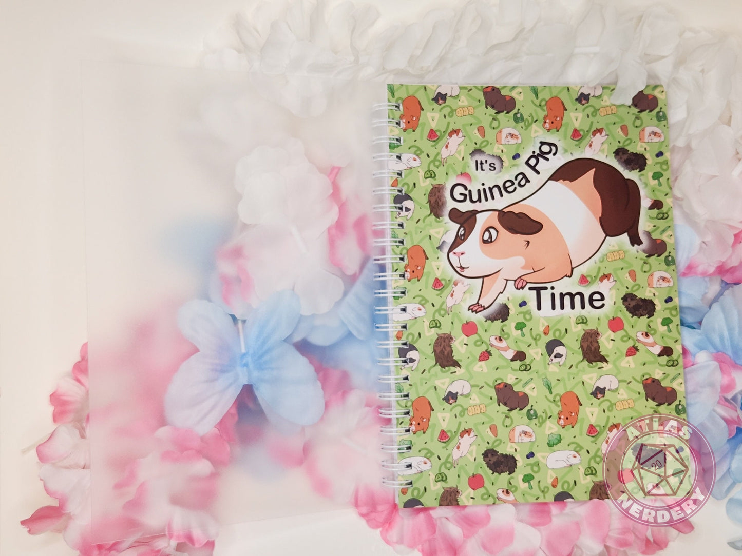 Its Guinea Pig Time - Reusable Sticker Book Size A5 with White Spinal Binding