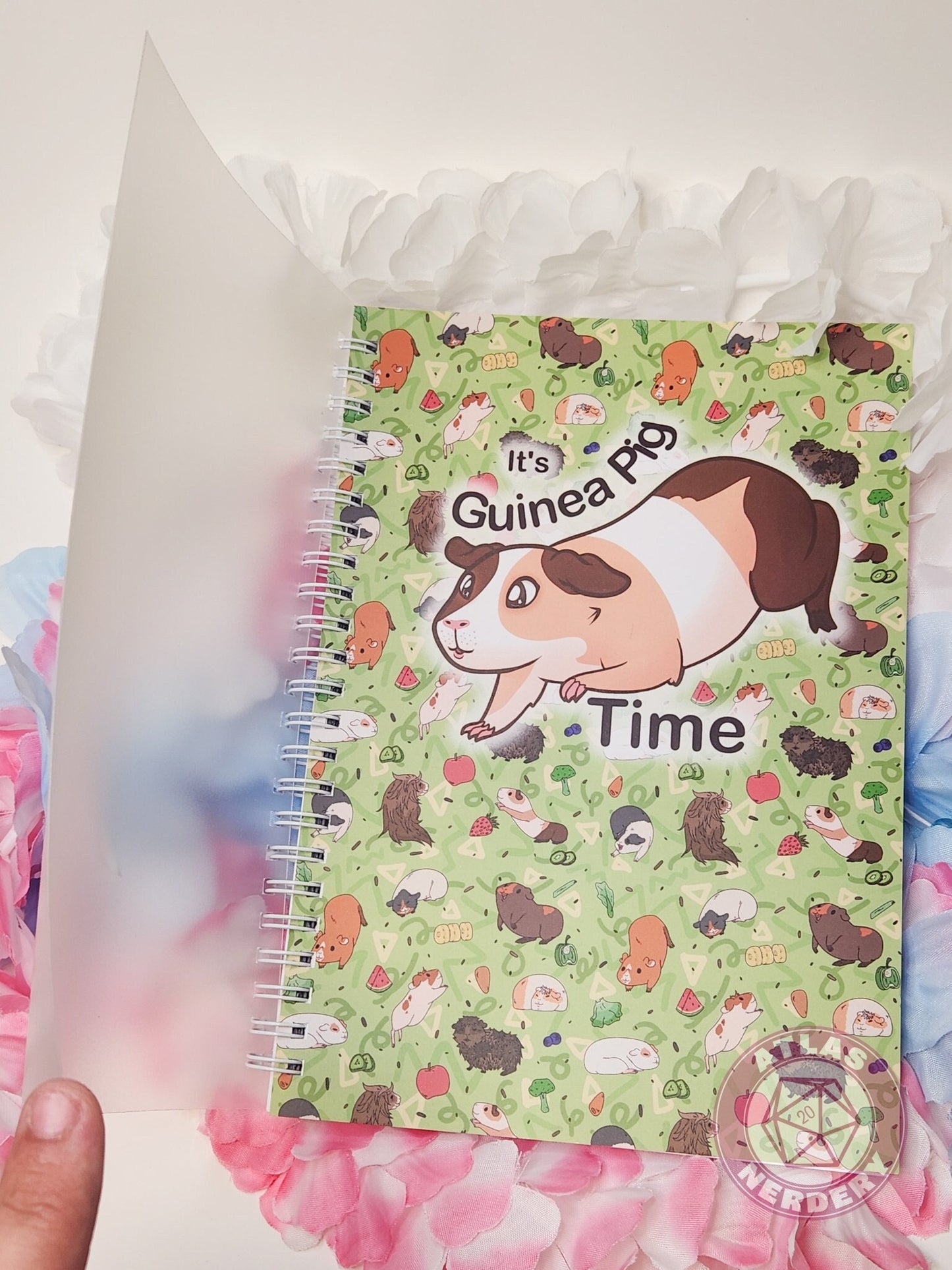 Its Guinea Pig Time - Reusable Sticker Book Size A5 with White Spinal Binding