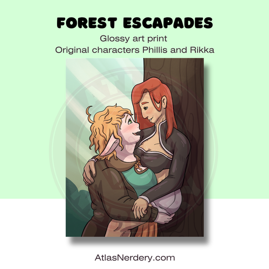 Forest Escapade - 8x10in Glossy Art Print
