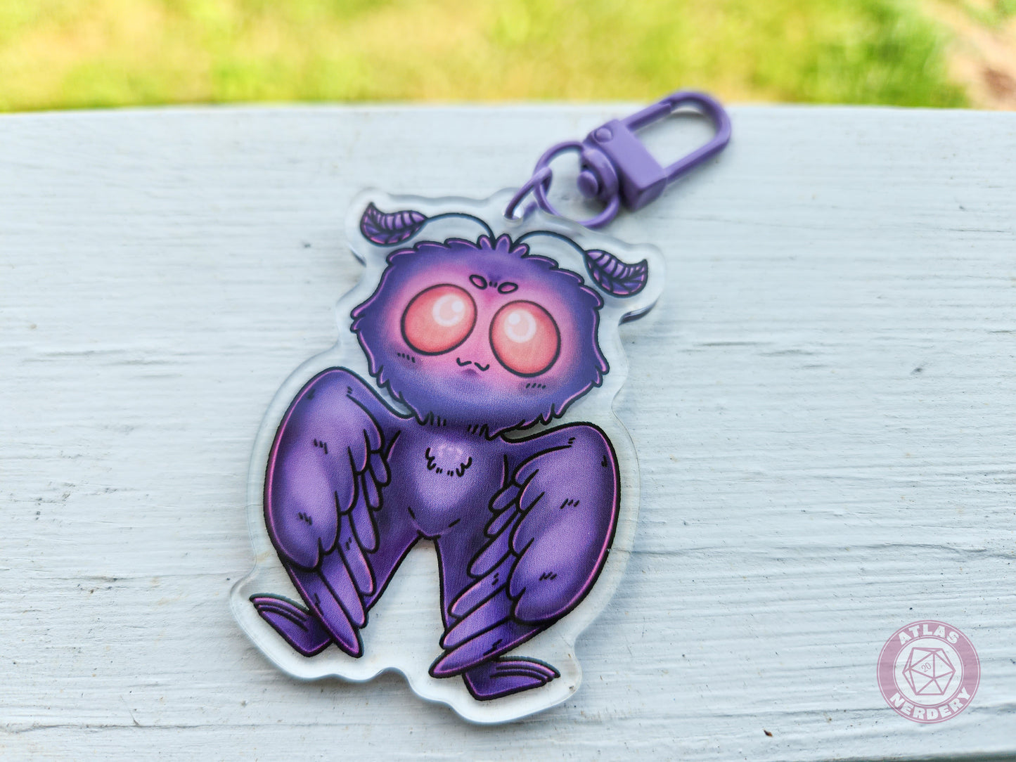 Mothman Acrylic Charm - 2.5" Double Sided Acrylic Keychain