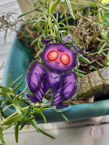 Mothman Acrylic Charm - 2.5" Double Sided Acrylic Keychain