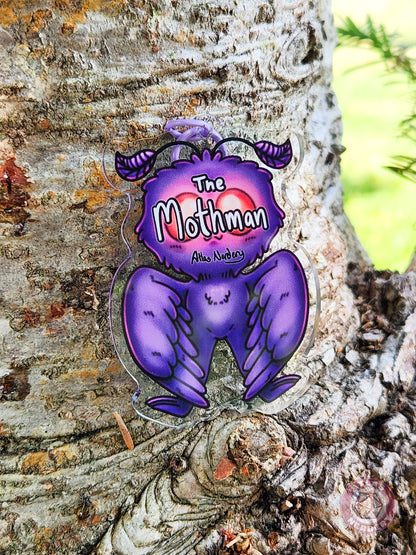 Mothman Acrylic Charm - 2.5" Double Sided Acrylic Keychain