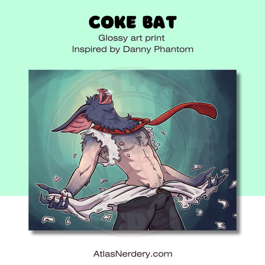 Coke Bat - 8x10in Glossy Art Print