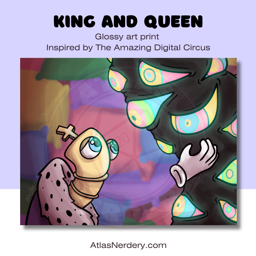 King and Queen - 8x10in Glossy Art Print