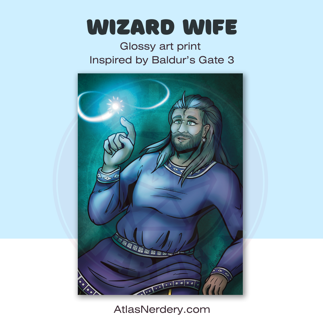 Wizard Wife - 8x10in Glossy Art Print
