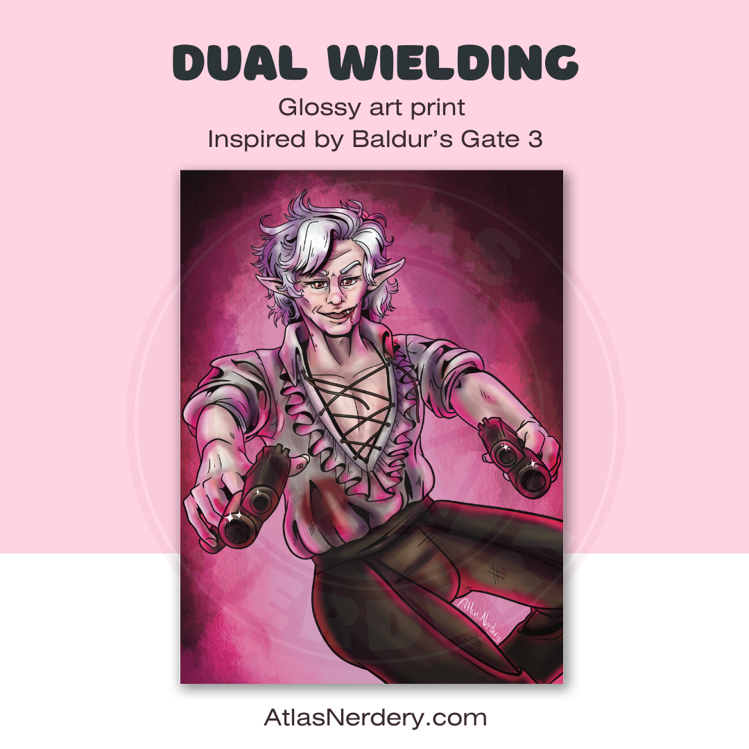 Dual Wielding - 8x10in Glossy Art Print