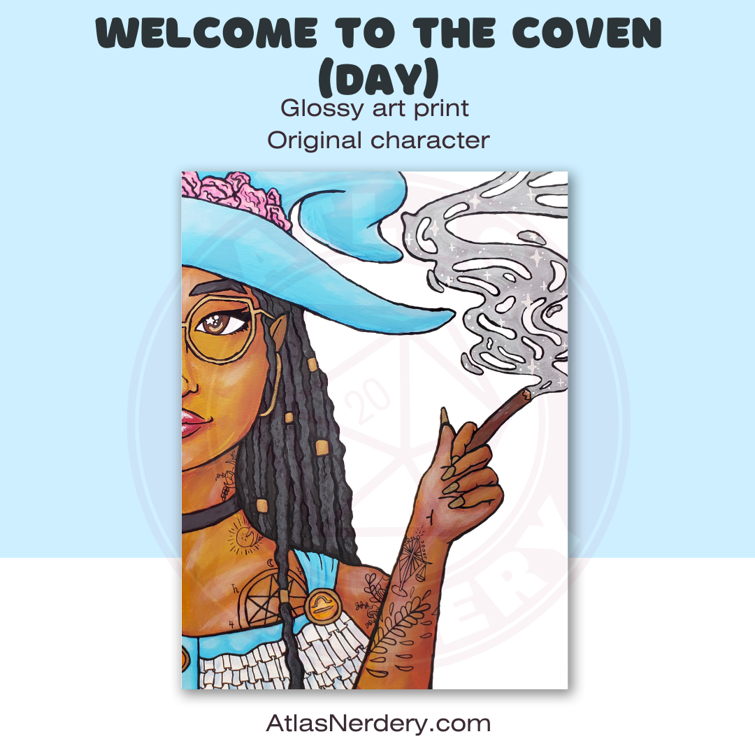 Welcome To The Coven, Day Witch - 8x10in Gloss Art Print