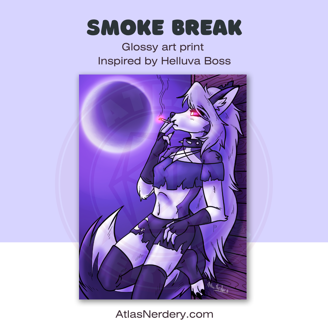 Smoke Break - 8x10in Glossy Art Print