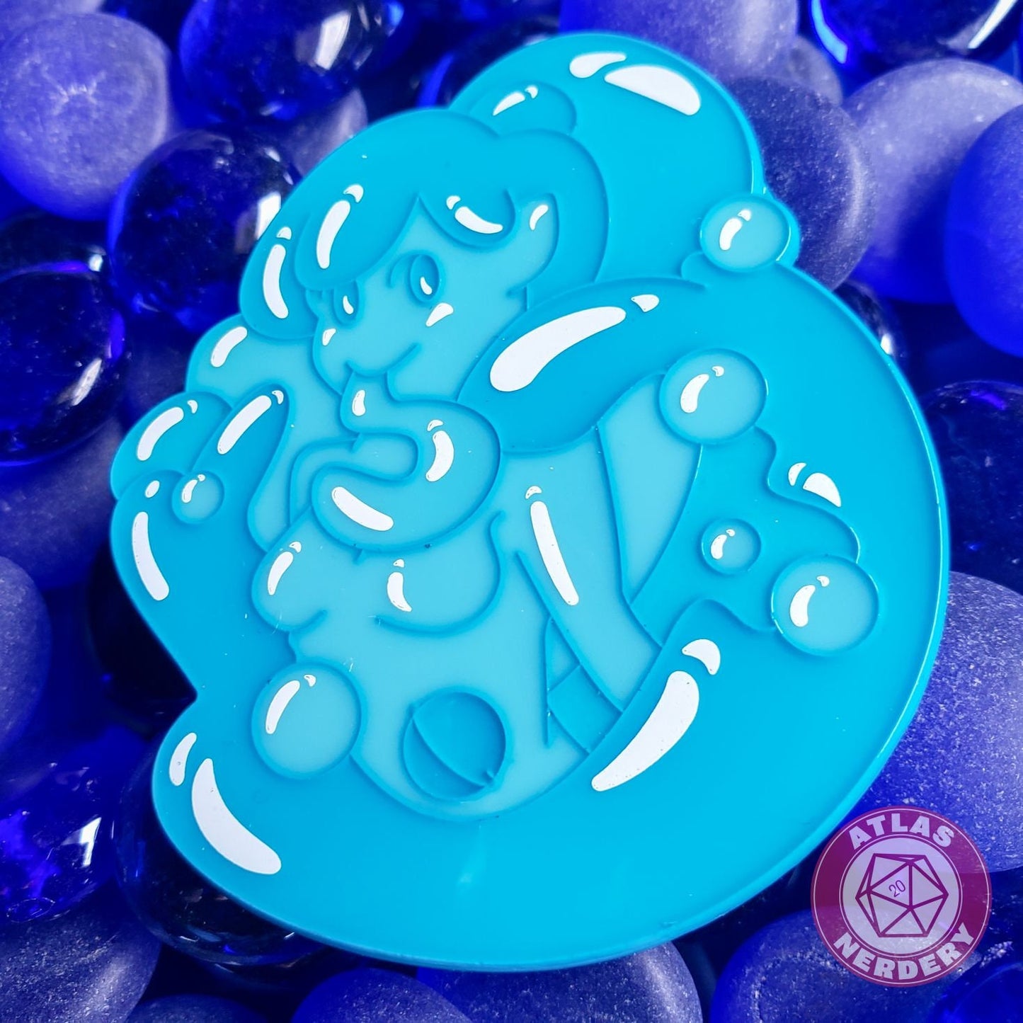 Bath Bomb Slime Girl - 2.5" Enamel Pins with 2 Variants