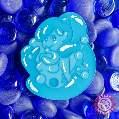 Bath Bomb Slime Girl - 2.5" Enamel Pins with 2 Variants