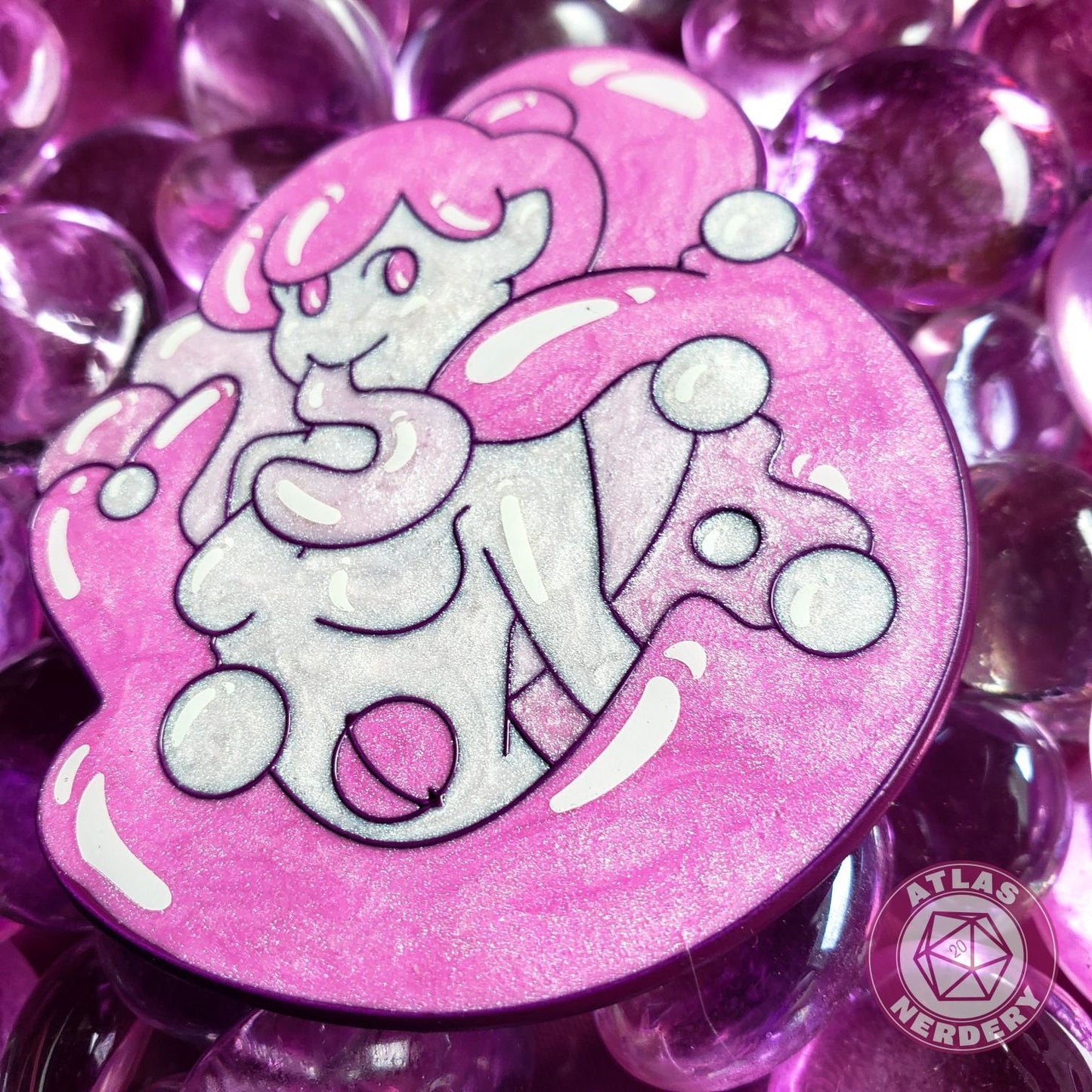 Bath Bomb Slime Girl - 2.5" Enamel Pins with 2 Variants