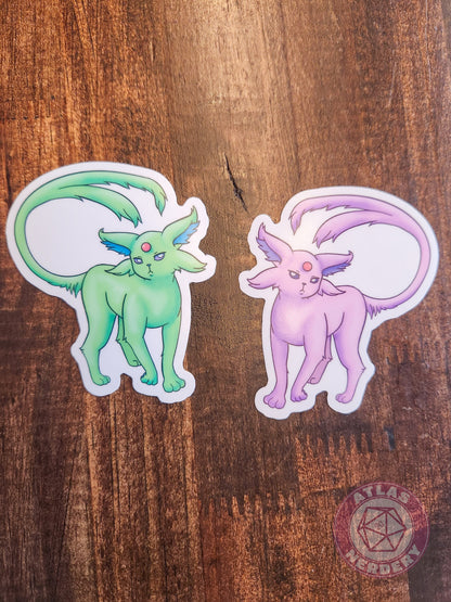 Psychic Evolution Kitty #196 - 3" Waterproof Vinyl Sticker