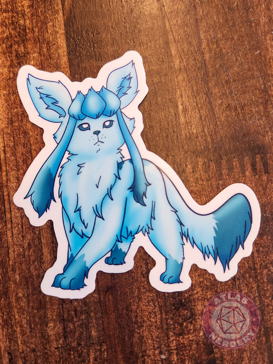 Icy Evolution Kitty #471 - 3" Waterproof Vinyl Sticker