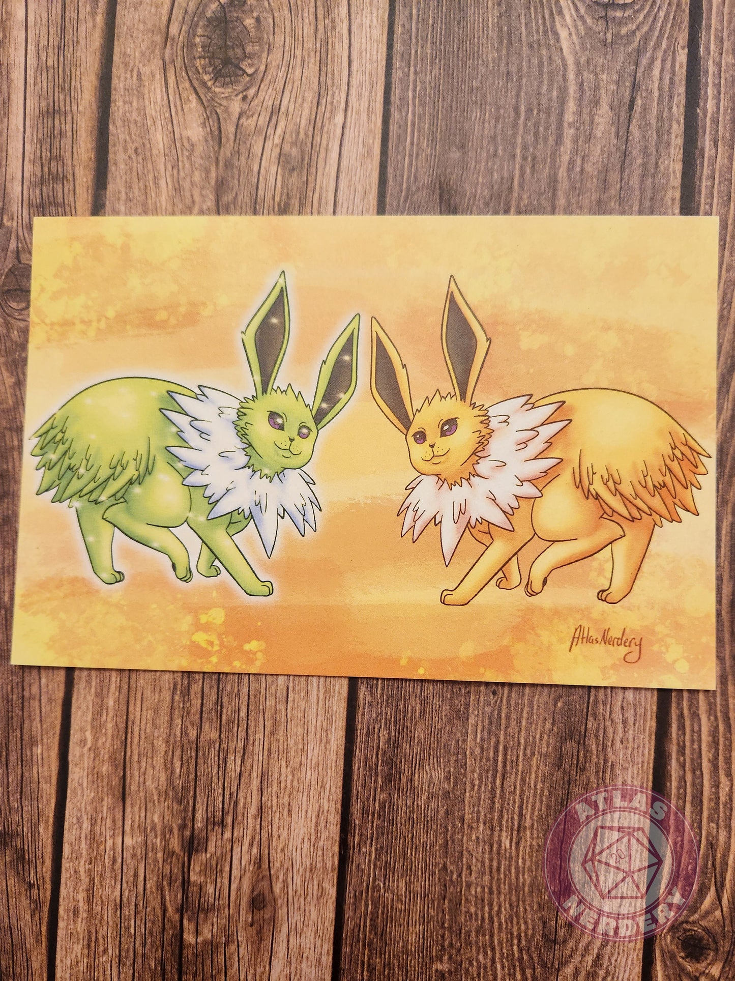 Sparky Evolution Kitty #135 Print - 4x6 Matte Art Print on Medium Cardstock