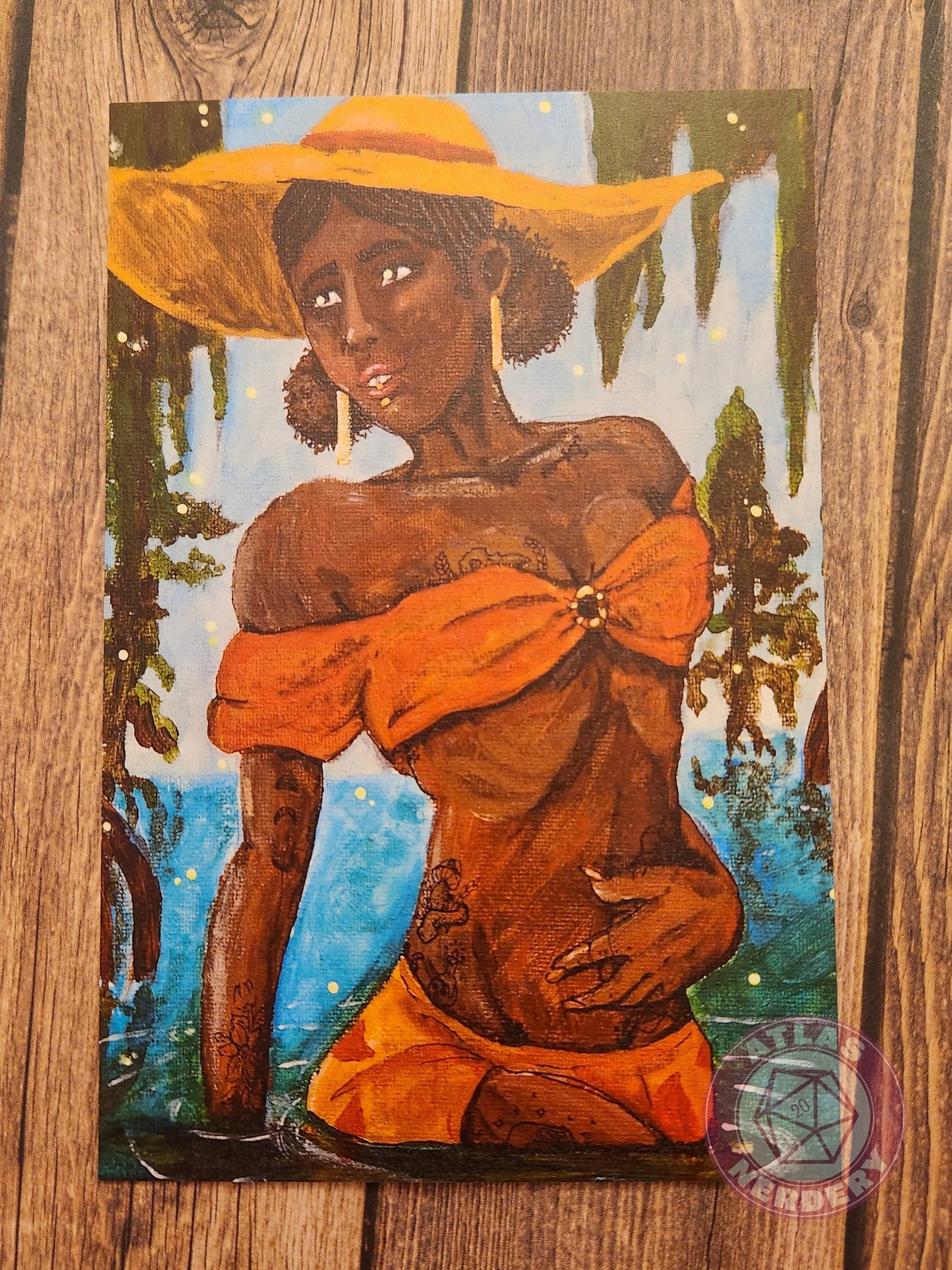 Bayou Witch - 4x6 Matte Art Print on Medium Cardstock