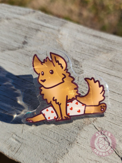 Werewolf Cryptid Cutie - 2" Acrylic Pin with Epoxy Dome Coating