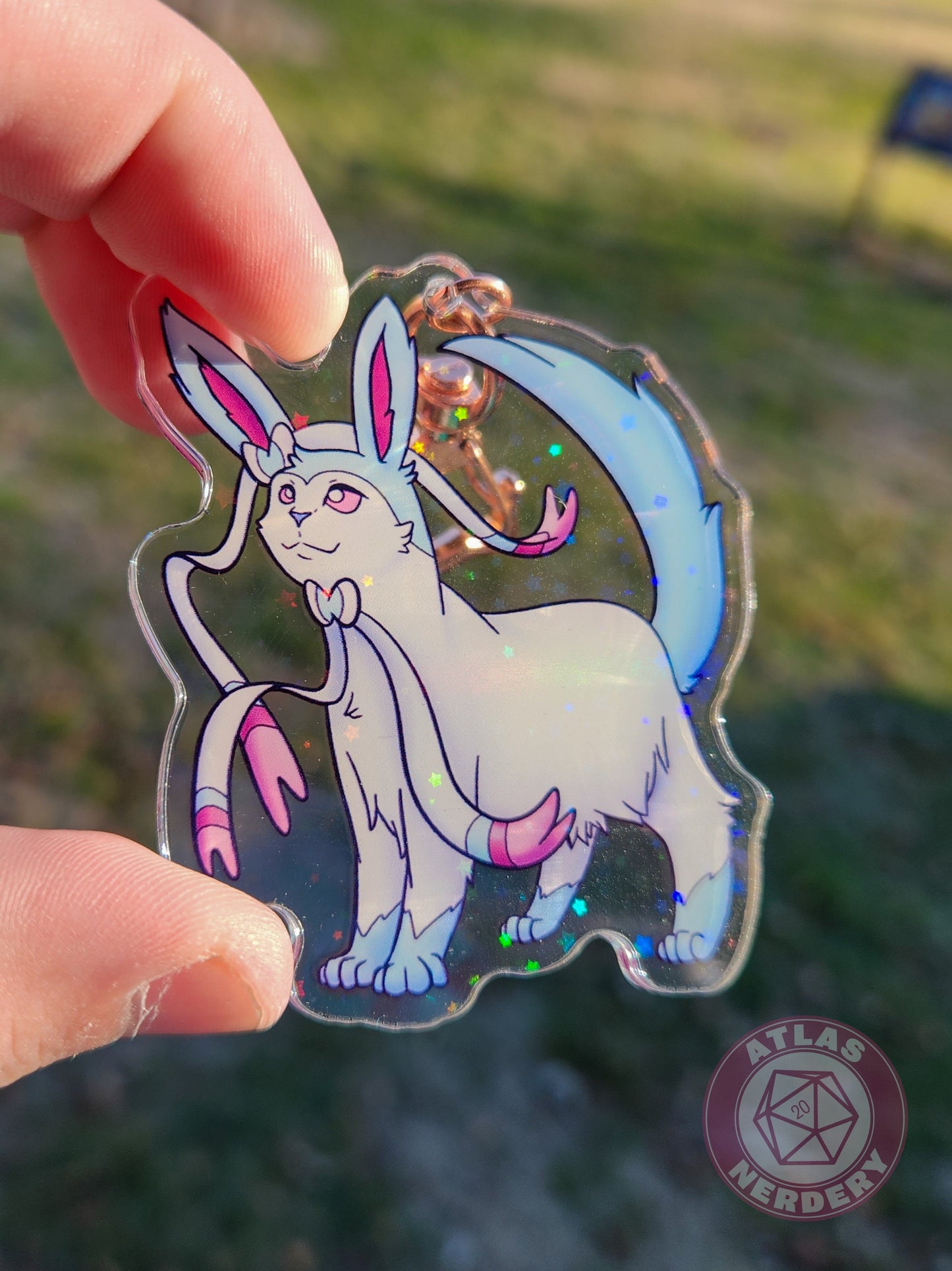 Fairy Evolution Kitty #700 Acrylic Charm - 2.5" Double Sided Holographic Acrylic Keychain