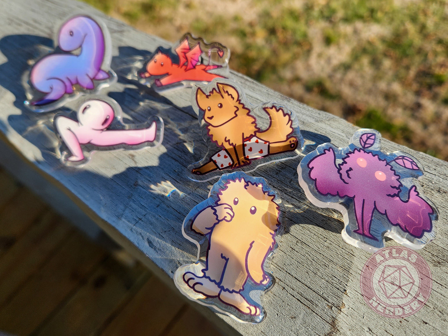 Jersey Devil Cryptid Cutie - 2" Acrylic Pin with Epoxy Dome Coating