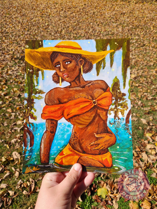 Bayou Witch - 8x10in Glossy Art Print Extra Heavy Cardstock