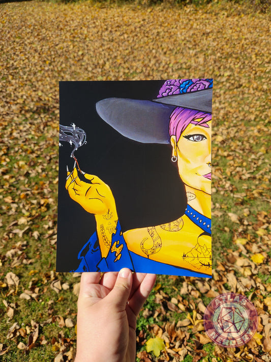 Welcome To The Coven, Night Witch - 8x10in Gloss Art Print