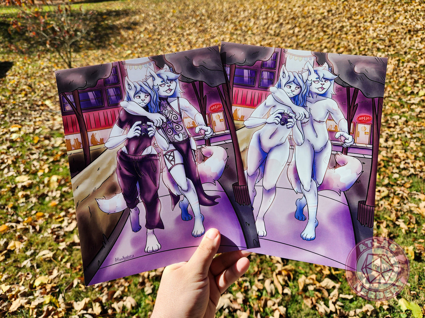 Twins (Nude)- 8x10in Glossy Art Print