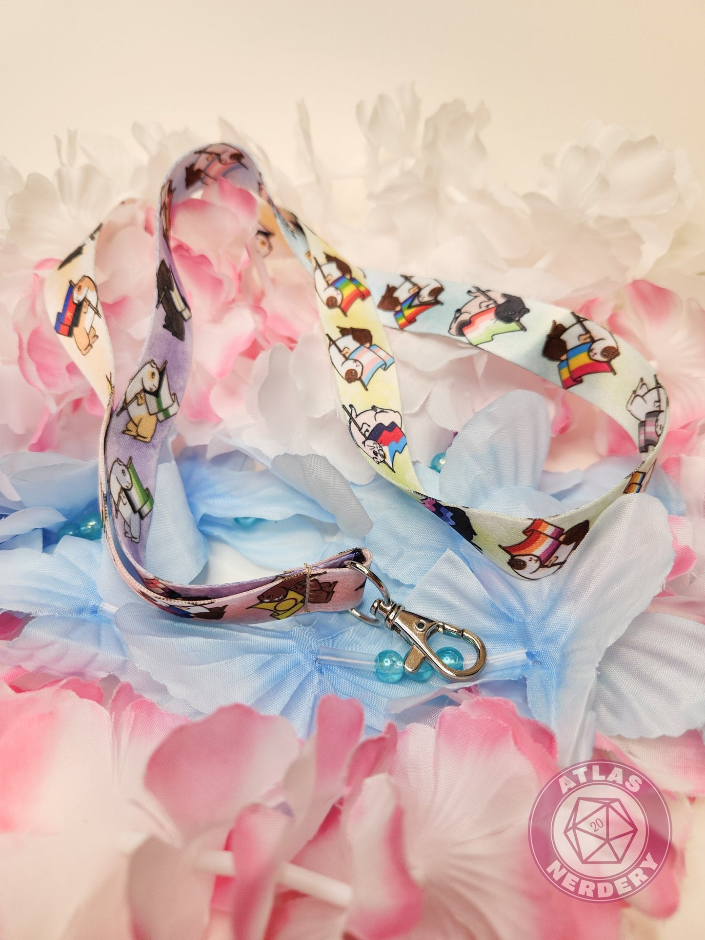 Guinea Pig Pride Flags Lanyard