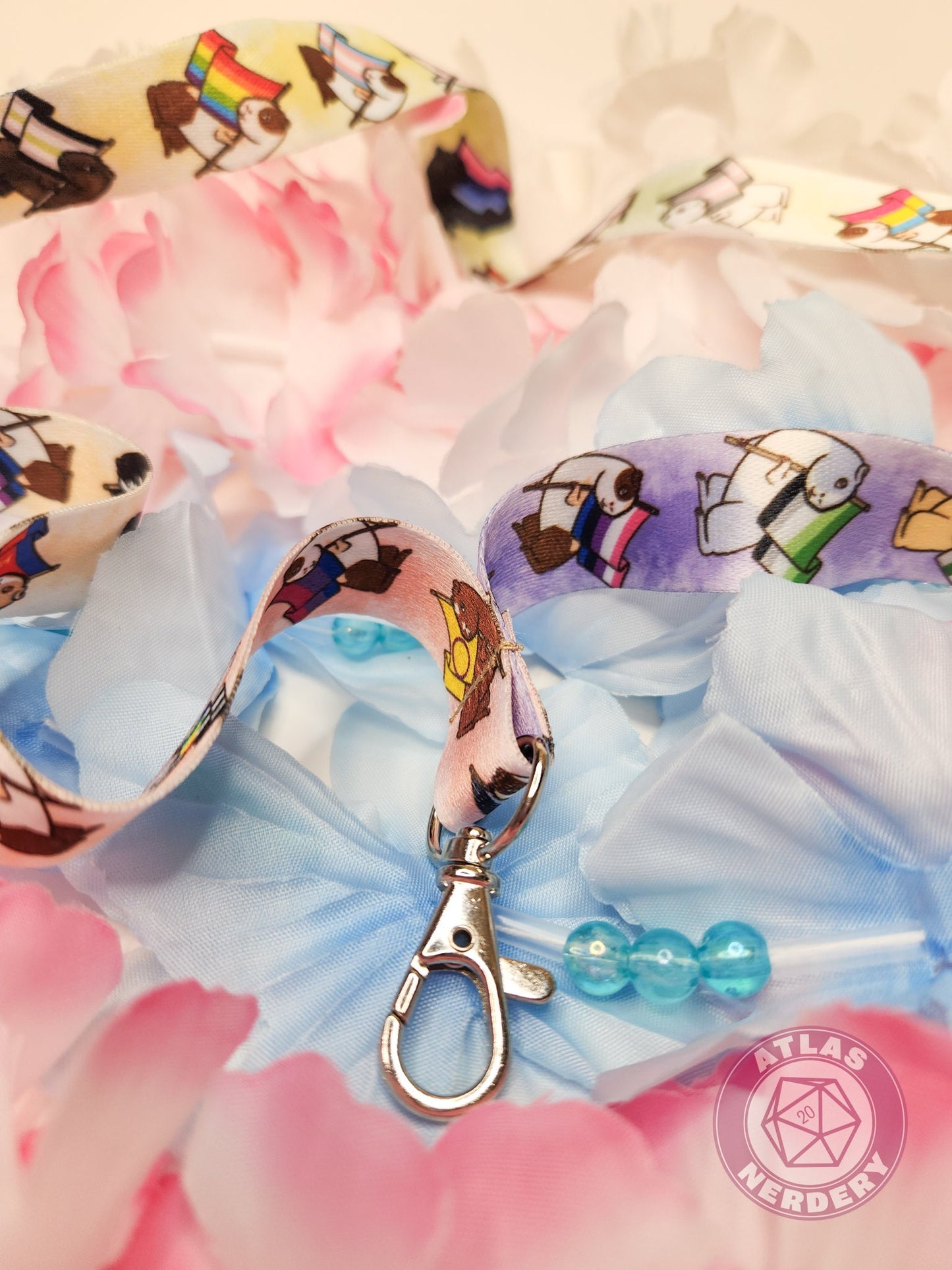 Guinea Pig Pride Flags Lanyard