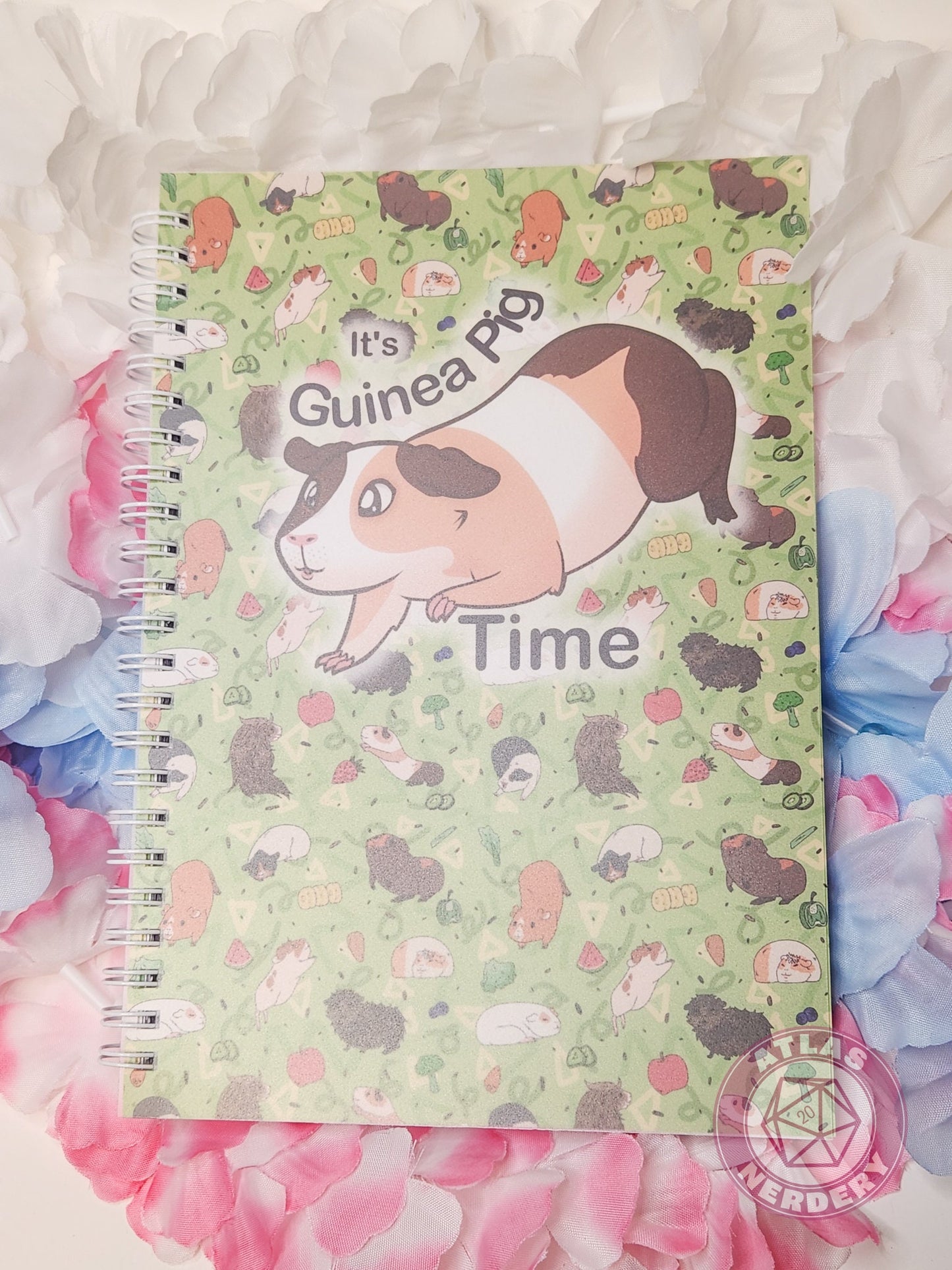 Its Guinea Pig Time - Reusable Sticker Book Size A5 with White Spinal Binding